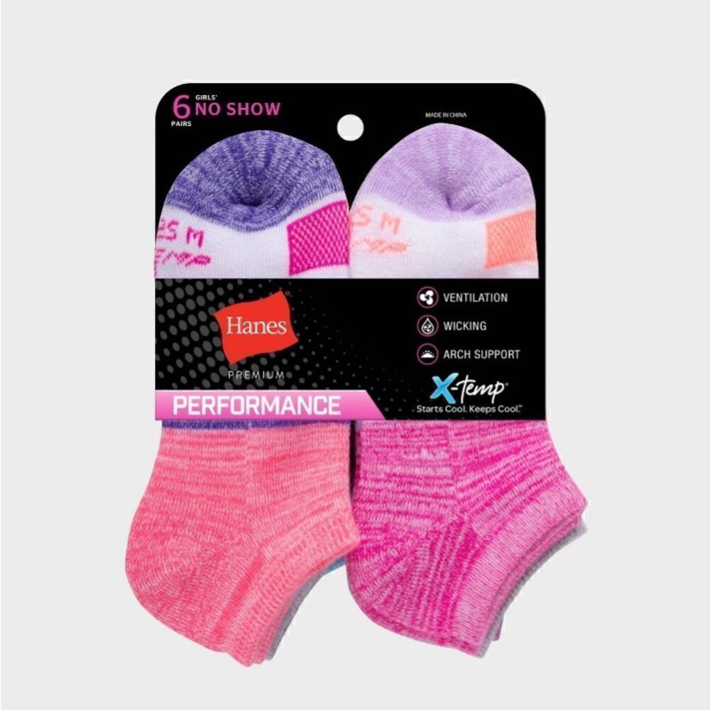 Hanes Premium Performance No Show Socks